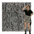 China Custom Polyester Jacquard Dress Jersey Black Knitted Fabric Factory